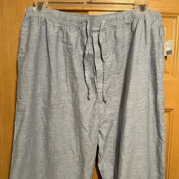 NWT Bailey's Point 100% Light Blue Linen Pants - Picture 5 of 10